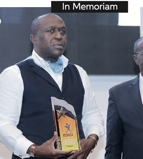 Consty Eka, PDG du Groupe Cekam, et le parrain des ASCOM 2022